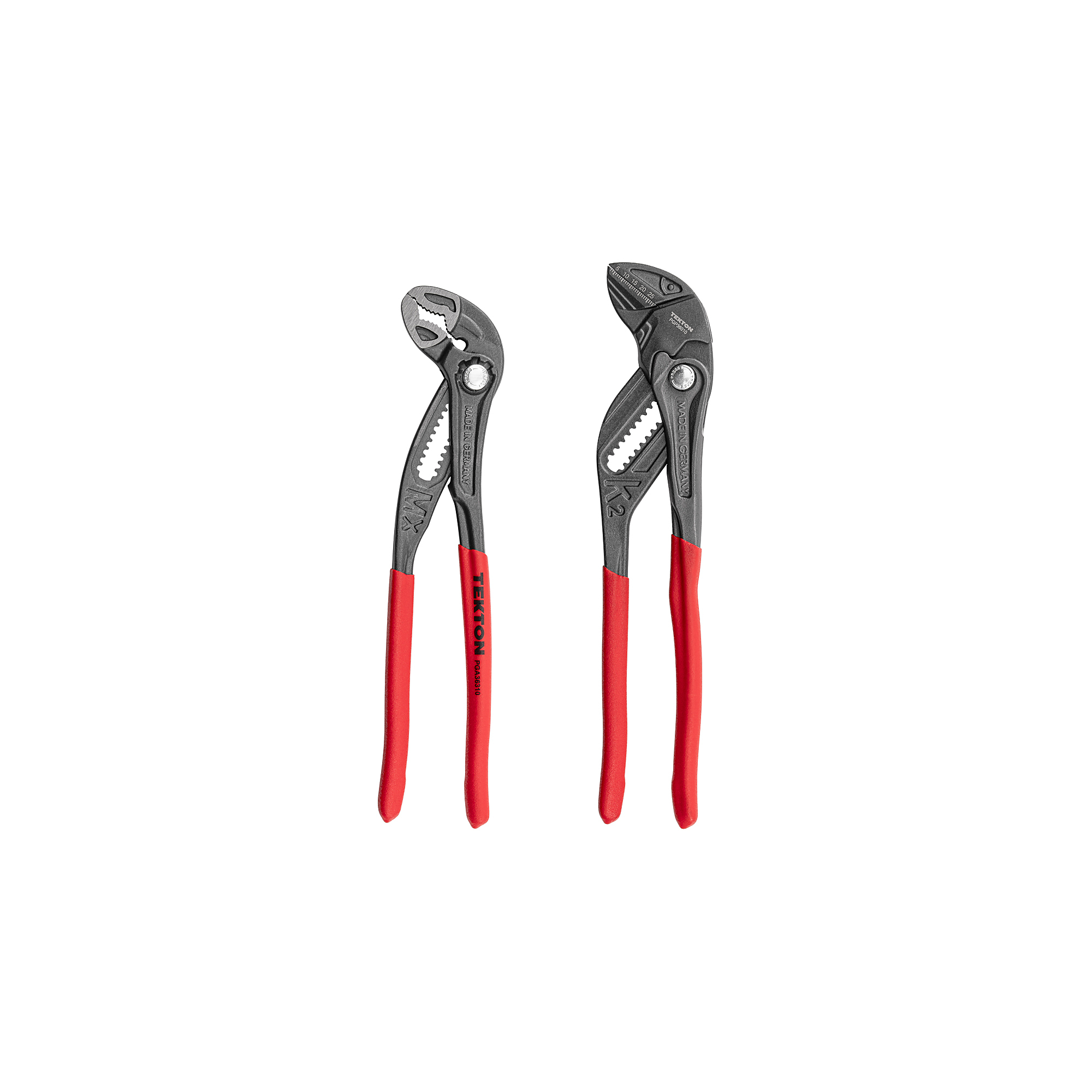 TEKTON Pliers Set, 2-Piece (Pliers Wrench, Angle Nose Push Button Adjustable) | PLR90001